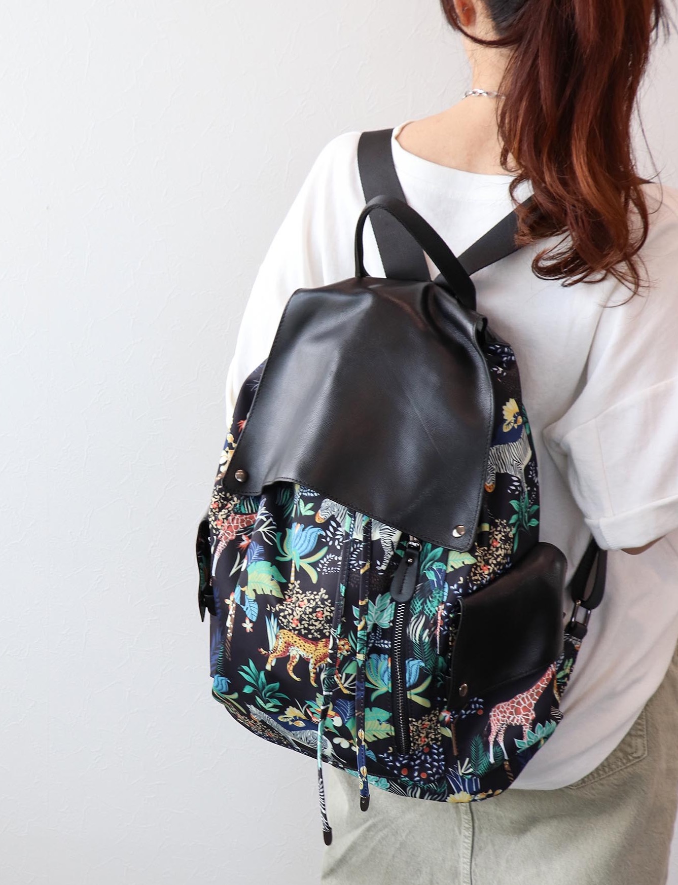 大人気の 🎒ラム×アニマルプリントナイロンBIGリュック🎒｜スリーフォー バッグ