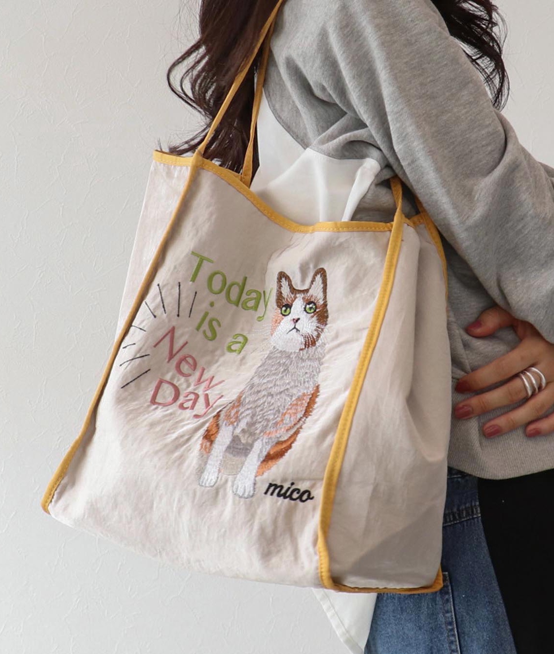 いいネット通販 - 全国送料無料でお届けします 😽アニマル刺繍トートBAG💛｜スリーフォータイム｜ショップ トートバッグ
